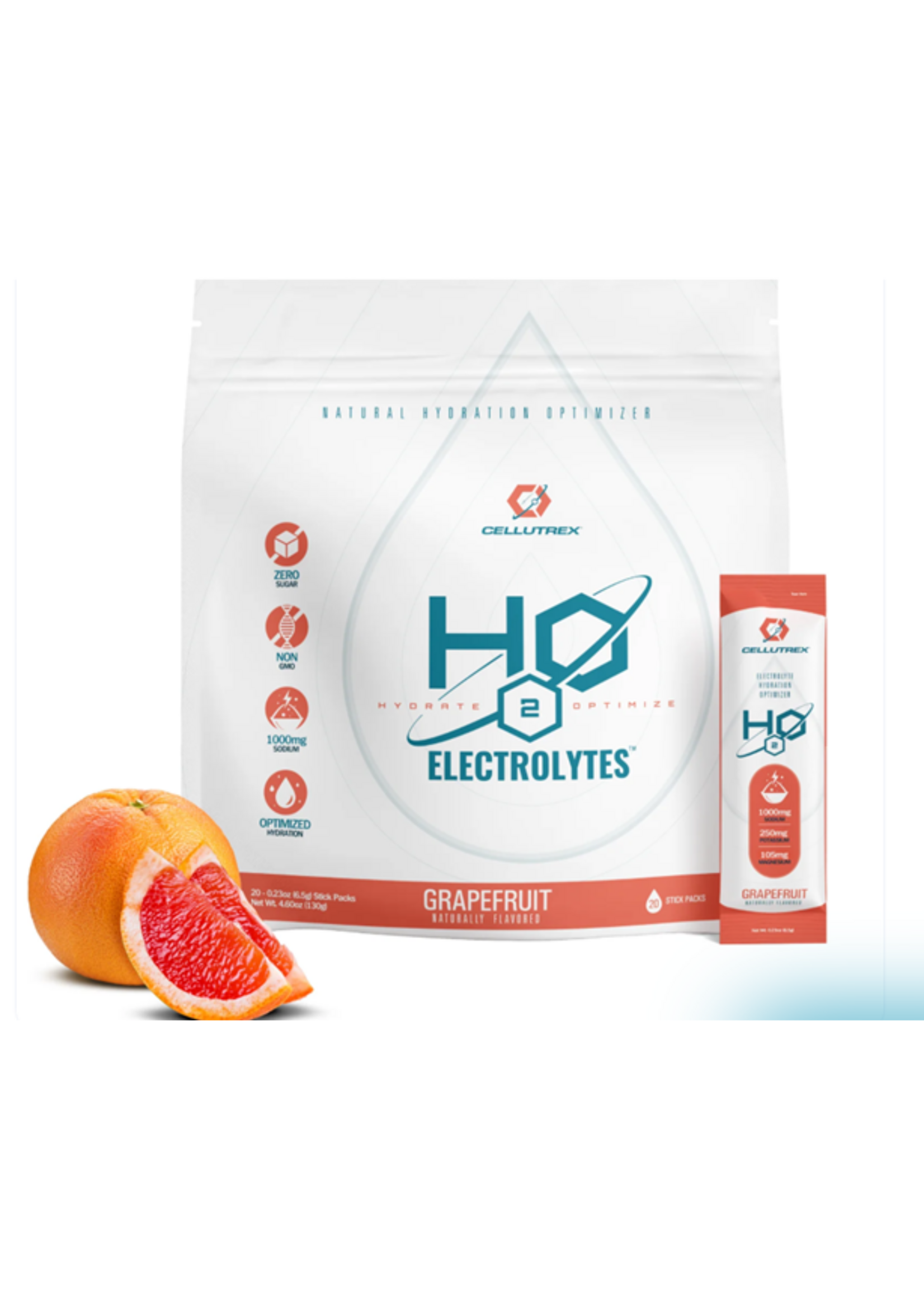 Cellutrex Cellutrex - H2O ELECTROLYTES™ - Grapefruit | Zero Sugar Electrolyte Powder