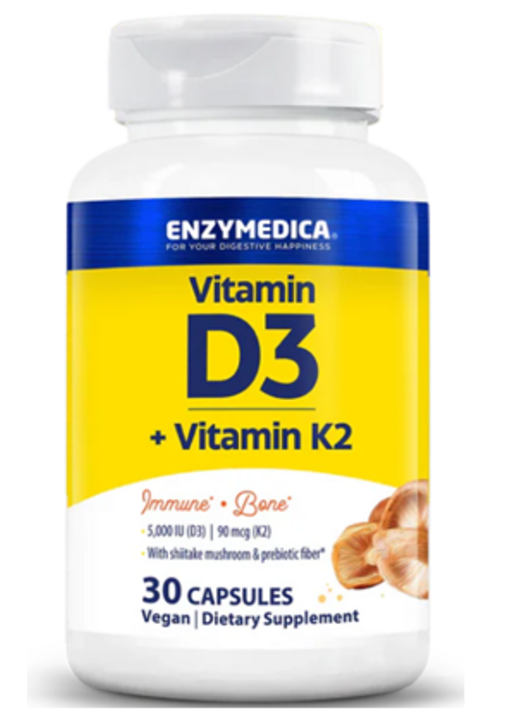 *Enzymedica Vitamin D3 + K2 30 caps