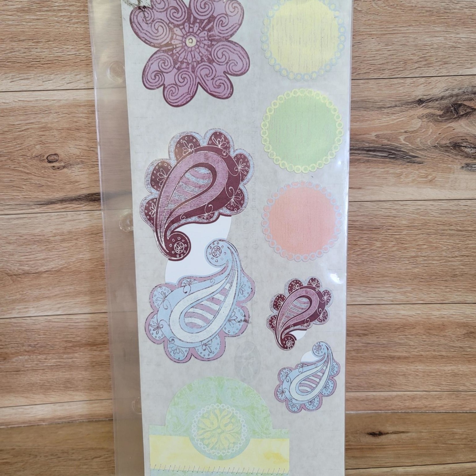 Creative Memories Sticker Sheet - Pastel Flourish