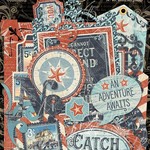 Graphic 45 Catch Of The Day Cardstock Die-Cut Assortment-