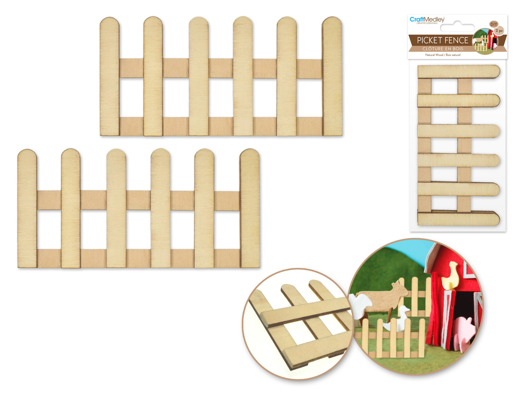 Picket Fence - 2pc - Creative Haven YXE