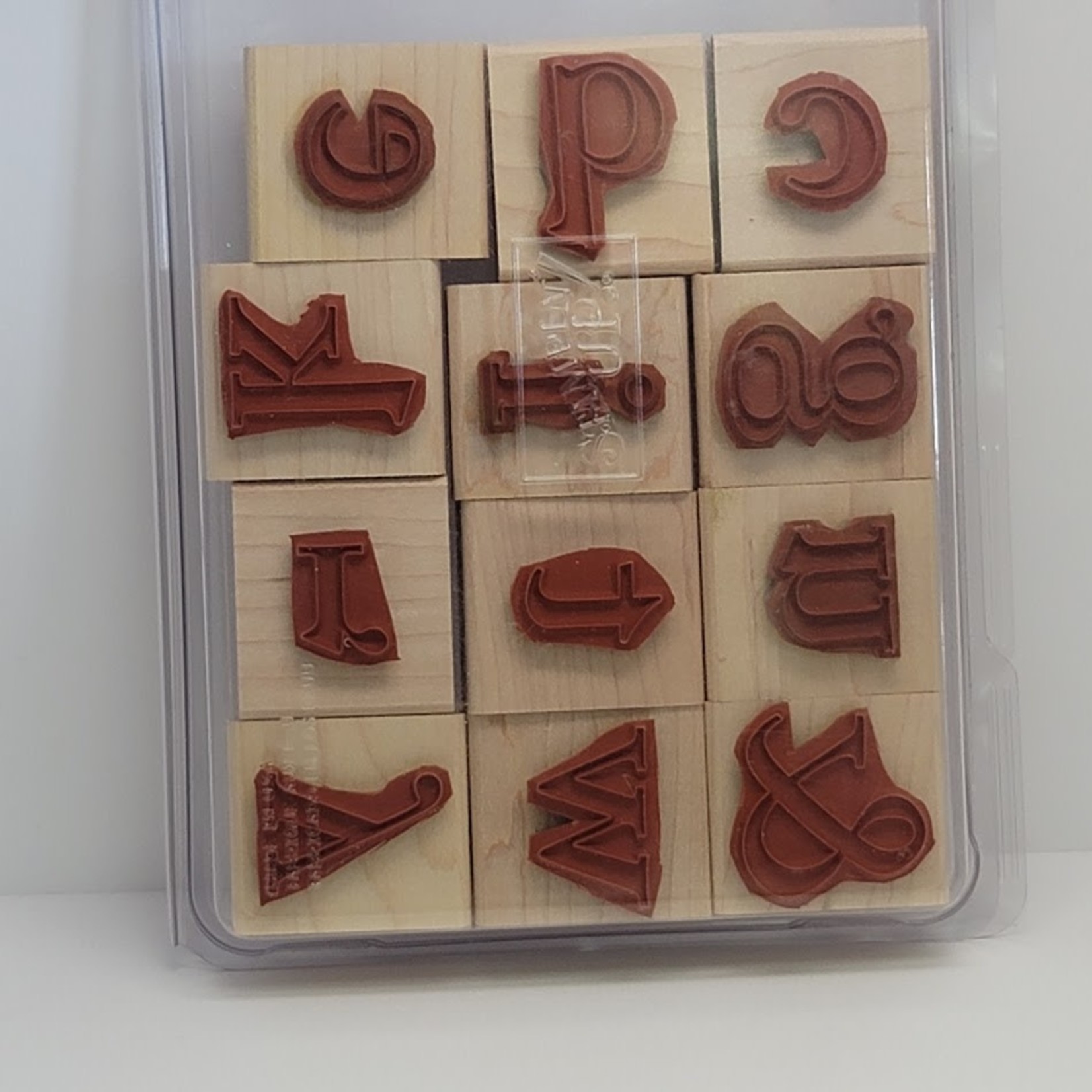 Stampin' Up Stampin' Up - Wooden Stamp Set -Jumbo Outline Alphabet