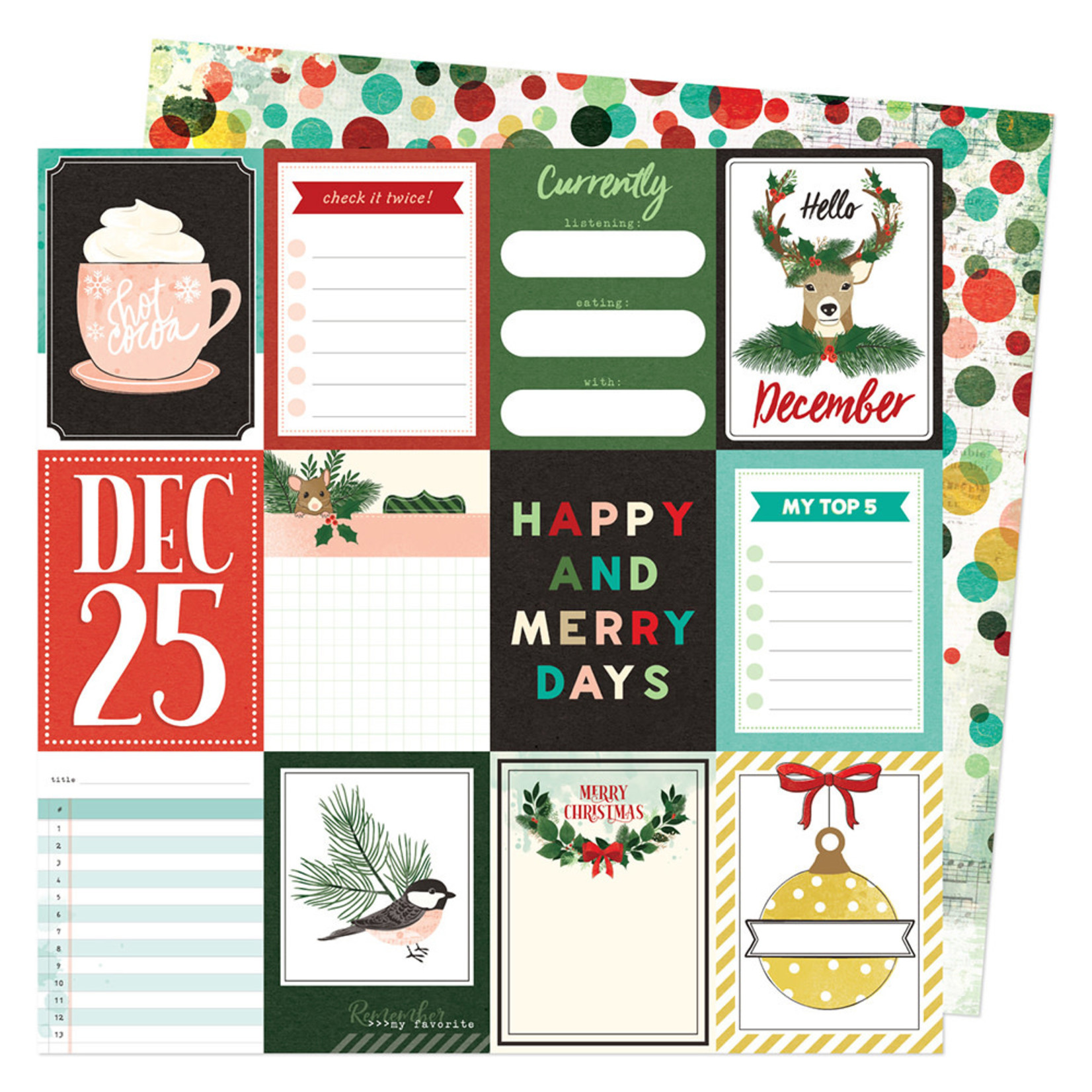 Vicki Boutin Vicki Boutin - Warm Wishes Collection - Christmas - 12 x 12 Double Sided Paper - Individual Sheets