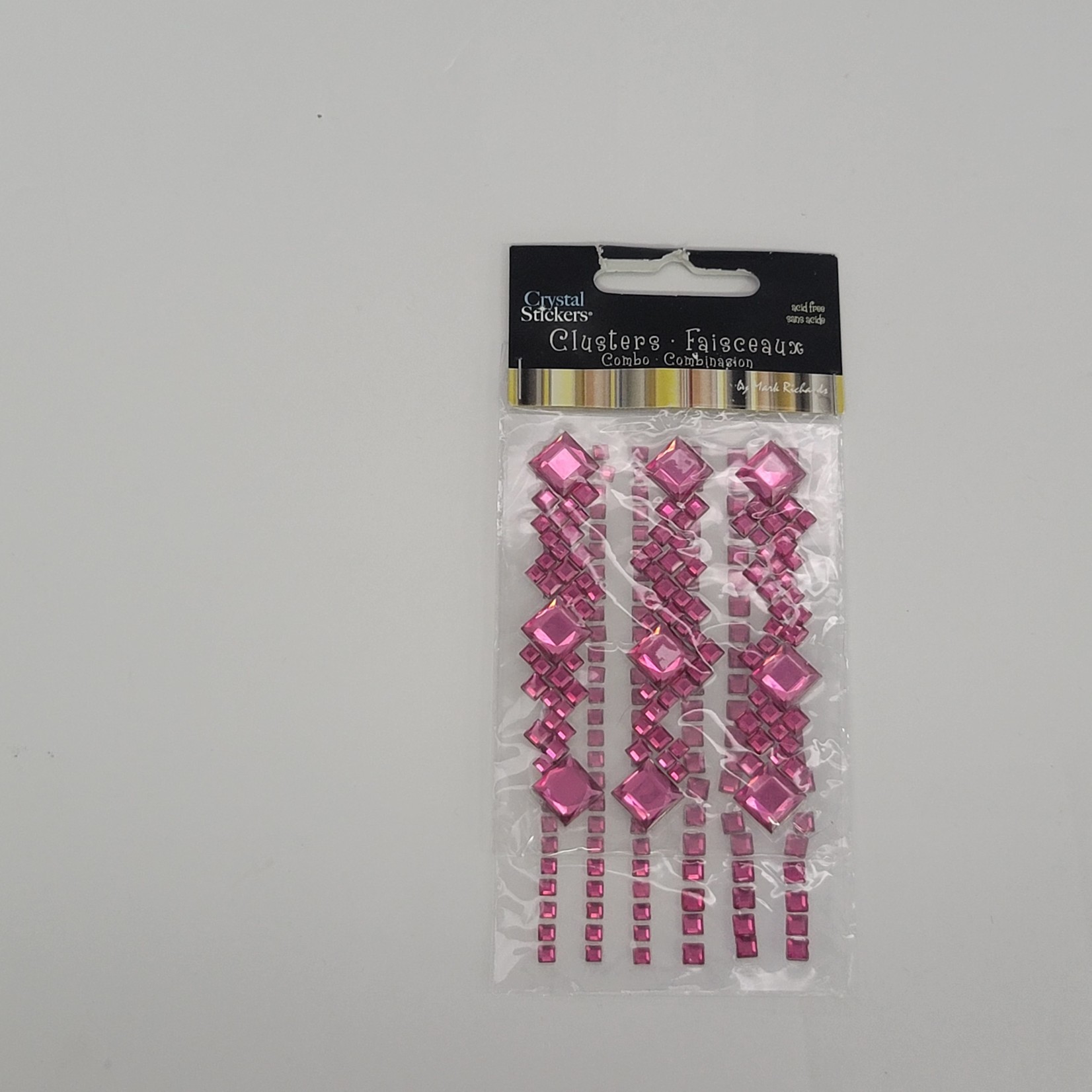 Crystal Stickers - Clusters - Pink