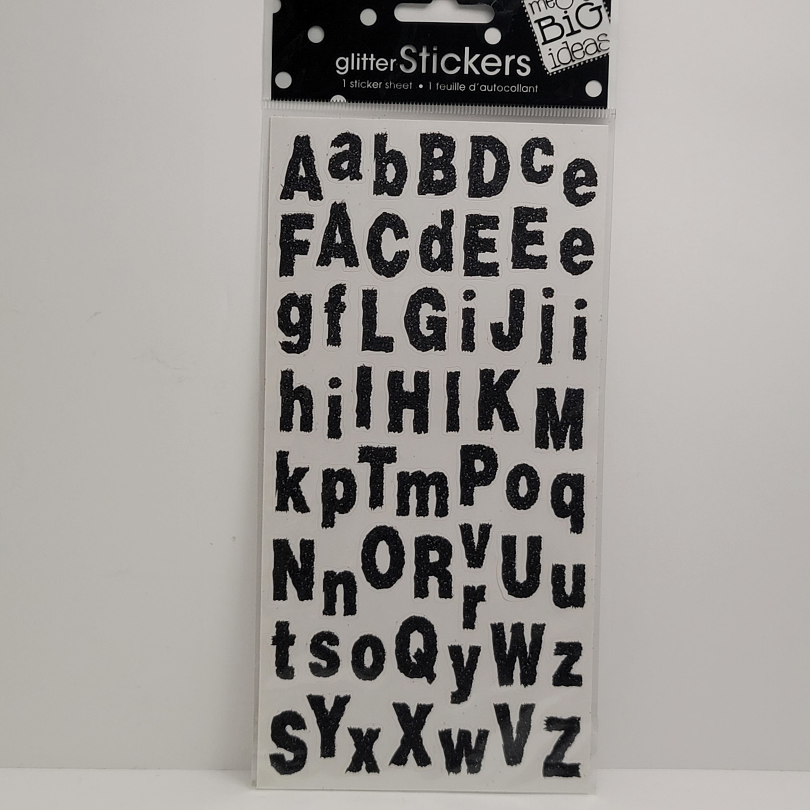 me&my BiG ideas Alphabet Stickers - Glitter Letters - Black