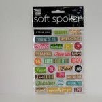 me&my BiG ideas Stickers - Soft Spoken