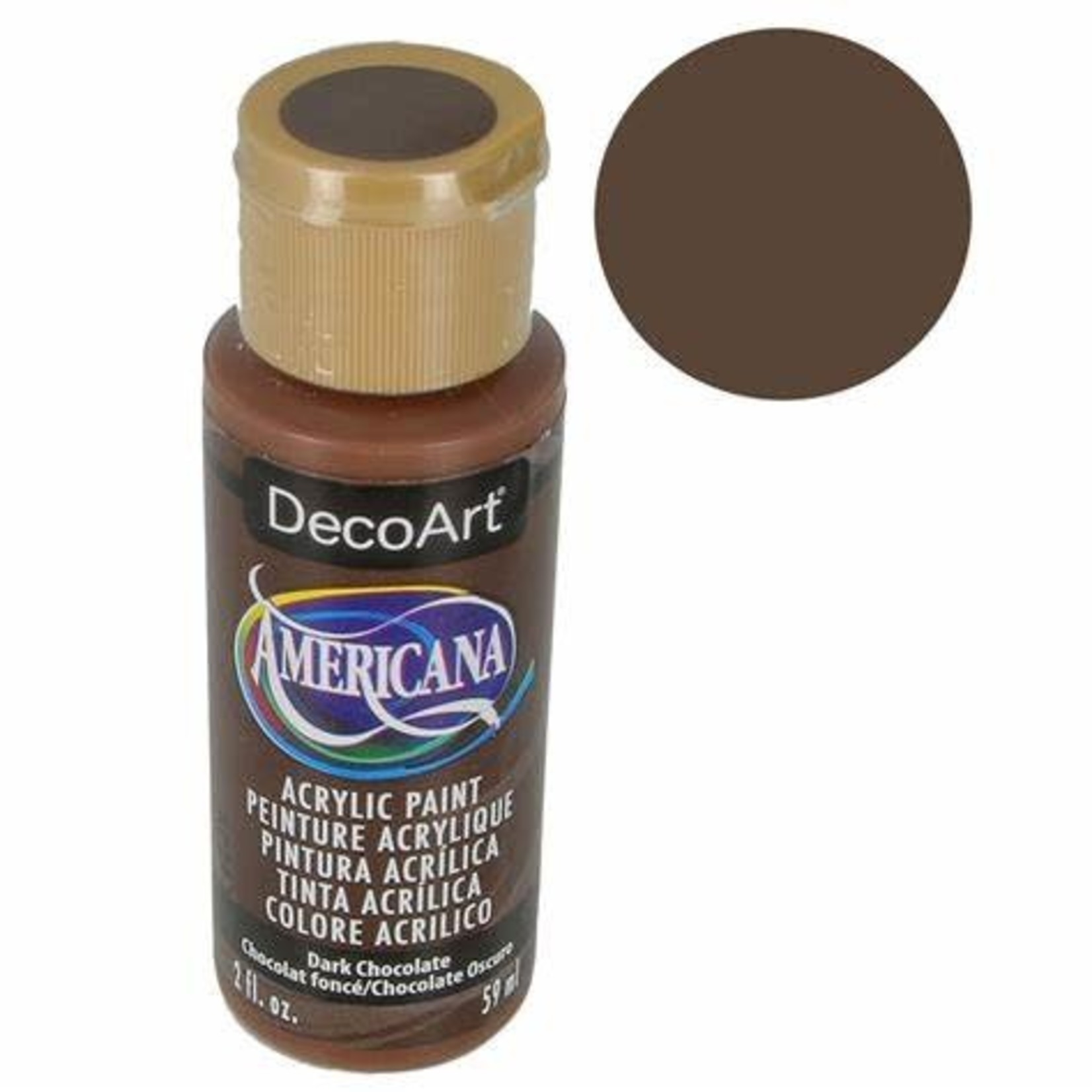 DecoArt Americana - Acrylic Paint - Dark Chocolate