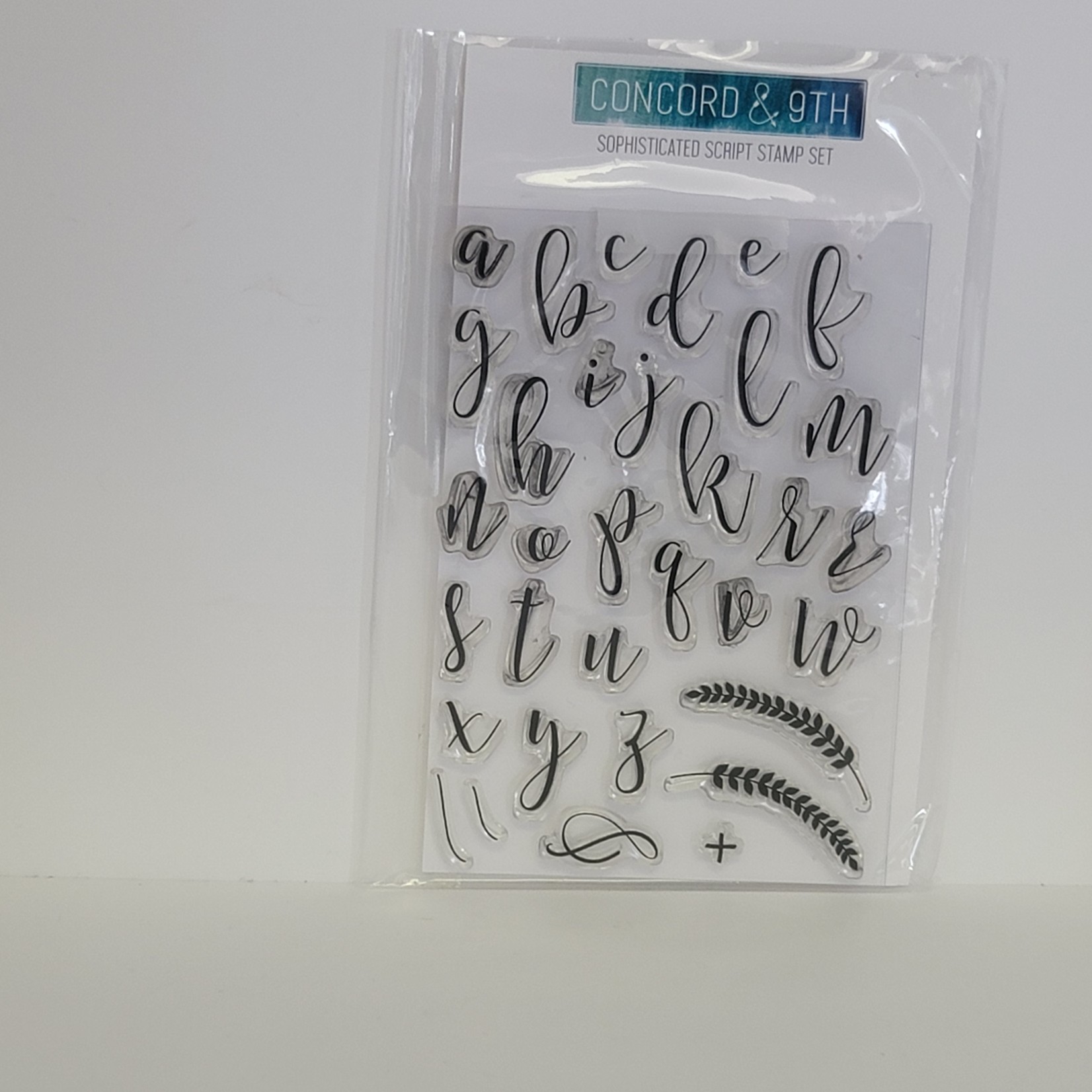 Concord & 9th Alphabet Clear Stamp Set - Sophisticated Script
