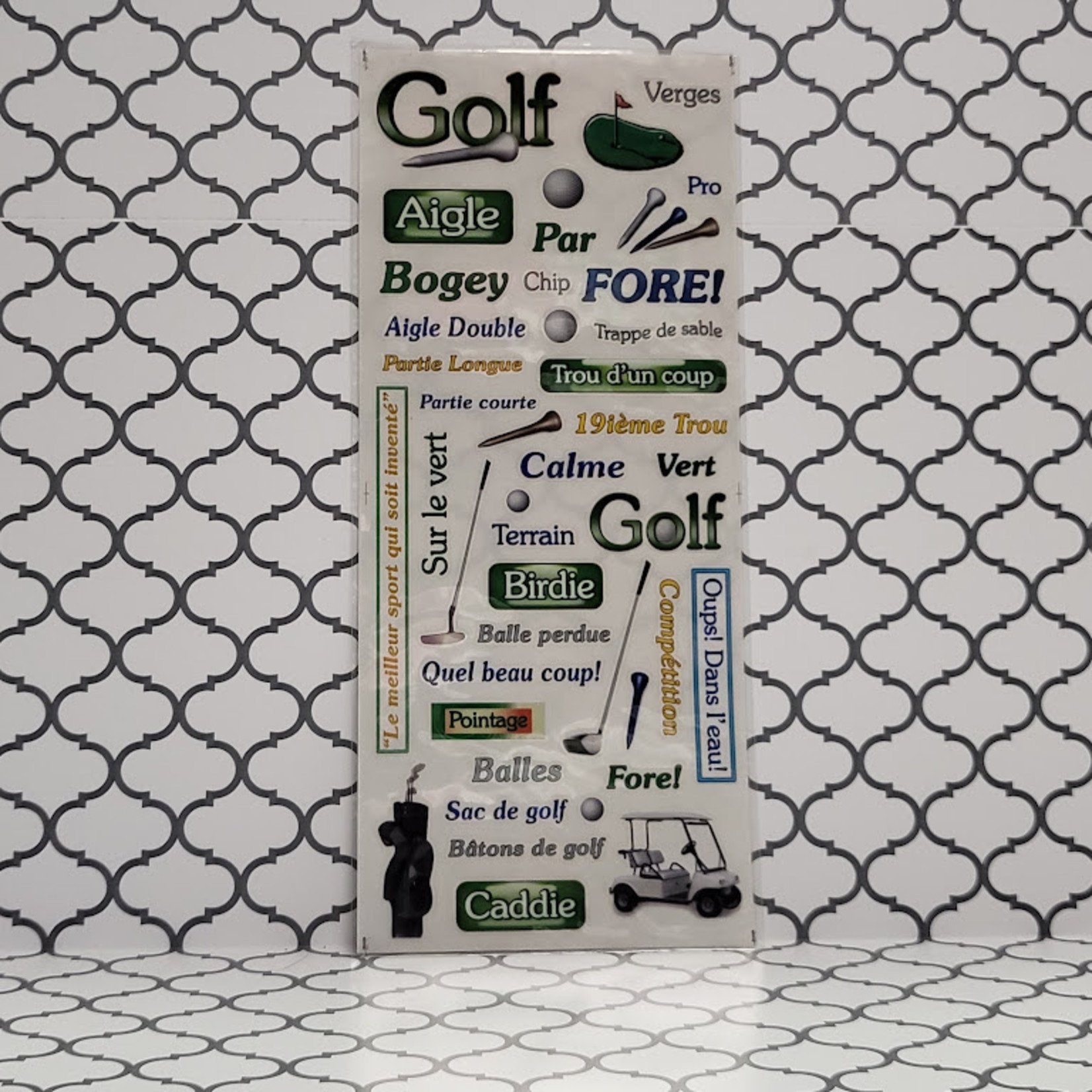 Sticker Sheet - Golf