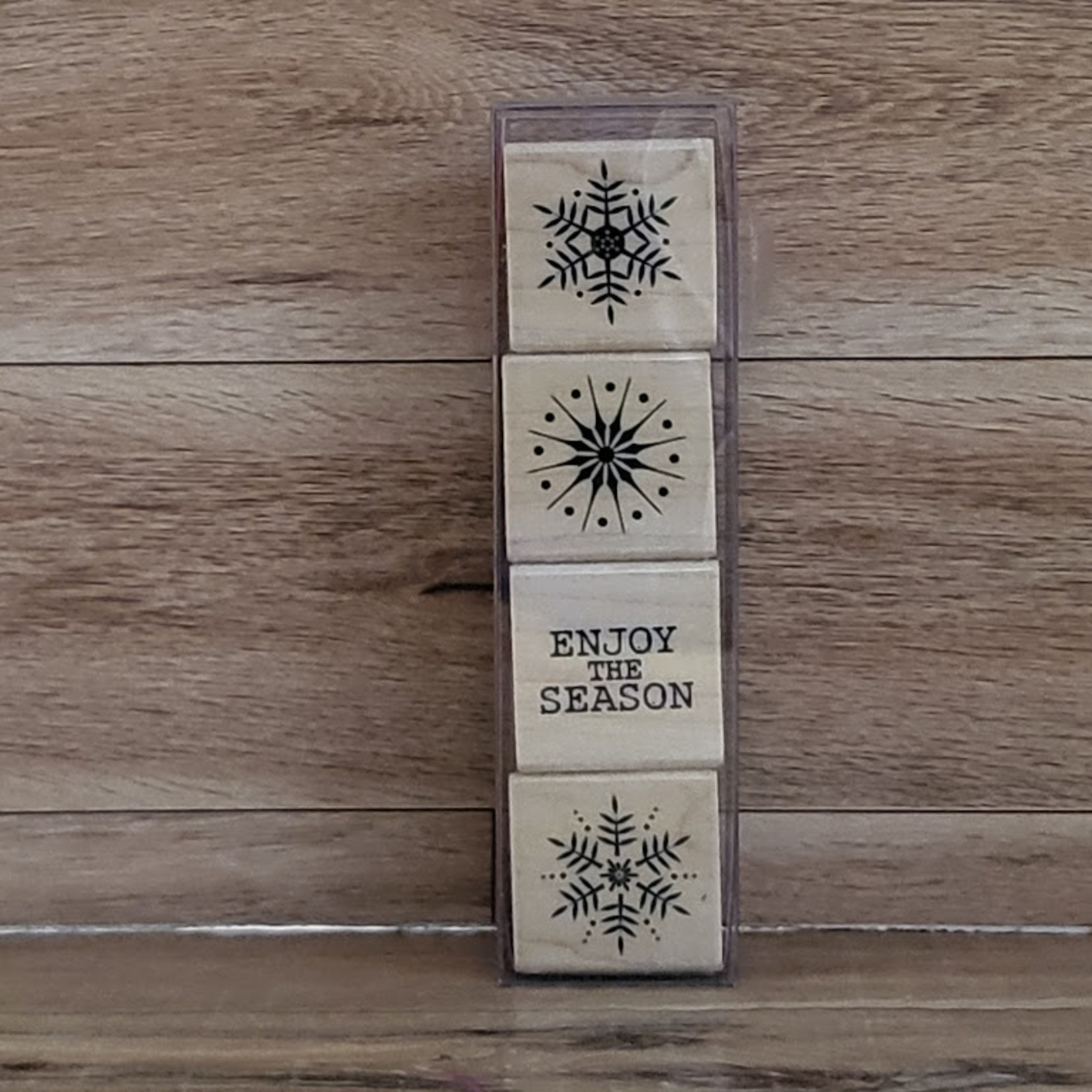 Wooden Stamp Set - Enjoy the Season