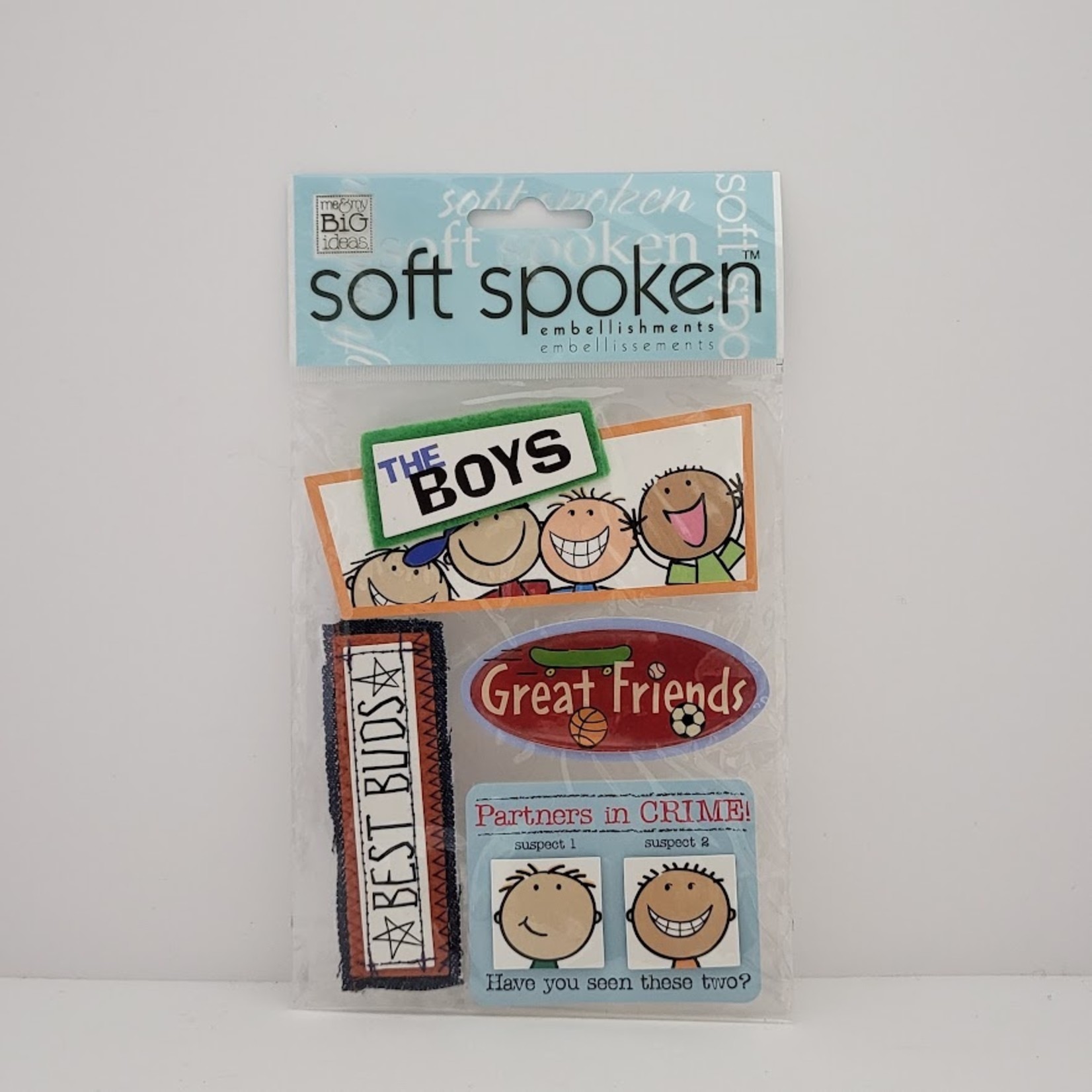 Soft Spoken Embellishment Stickers - A Boy's Life