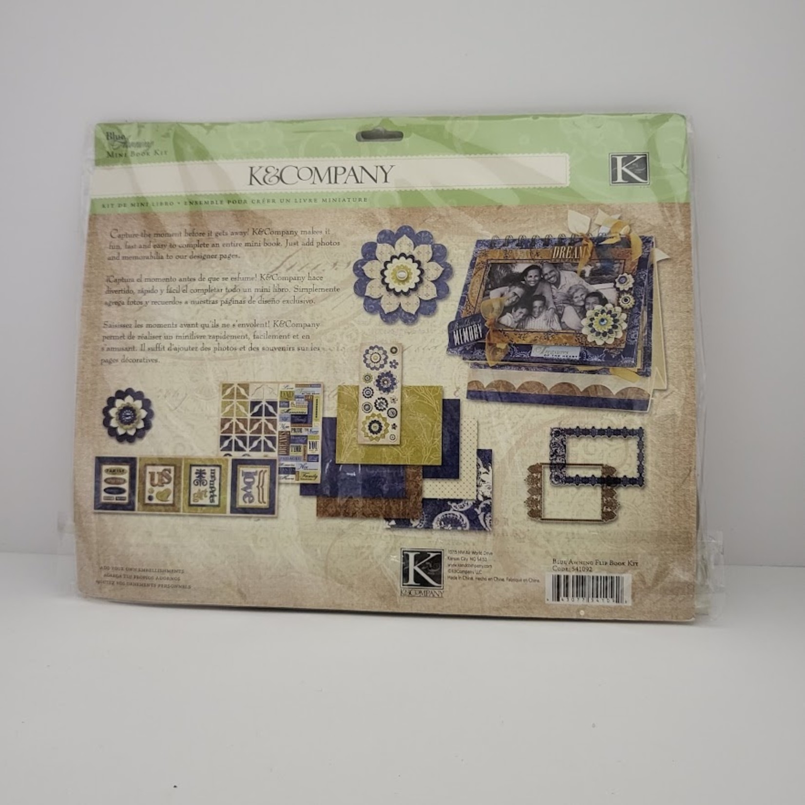 K&Company Mini Book kit - Blue Awning Flip Book