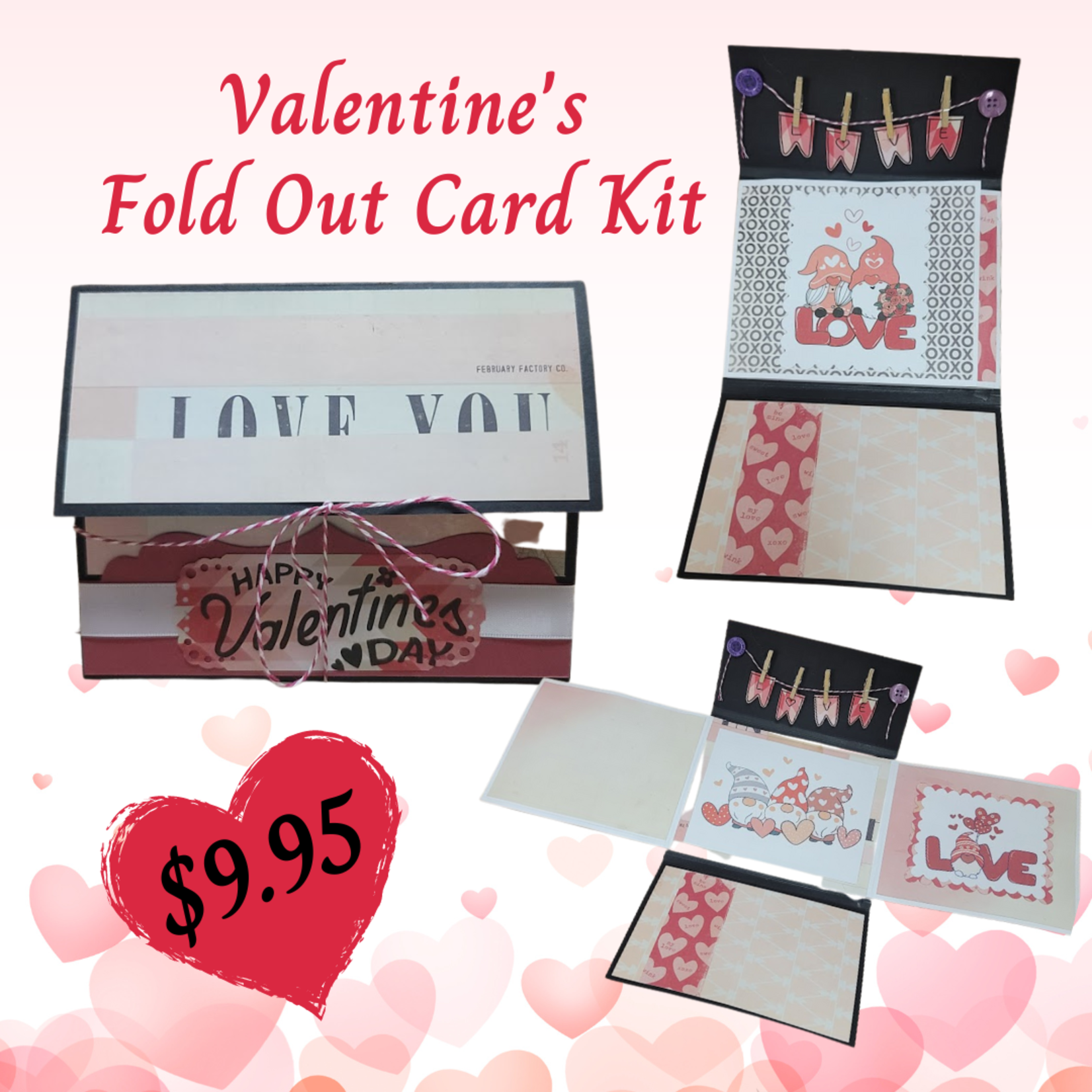 Valentine's Fold Out Card Kit