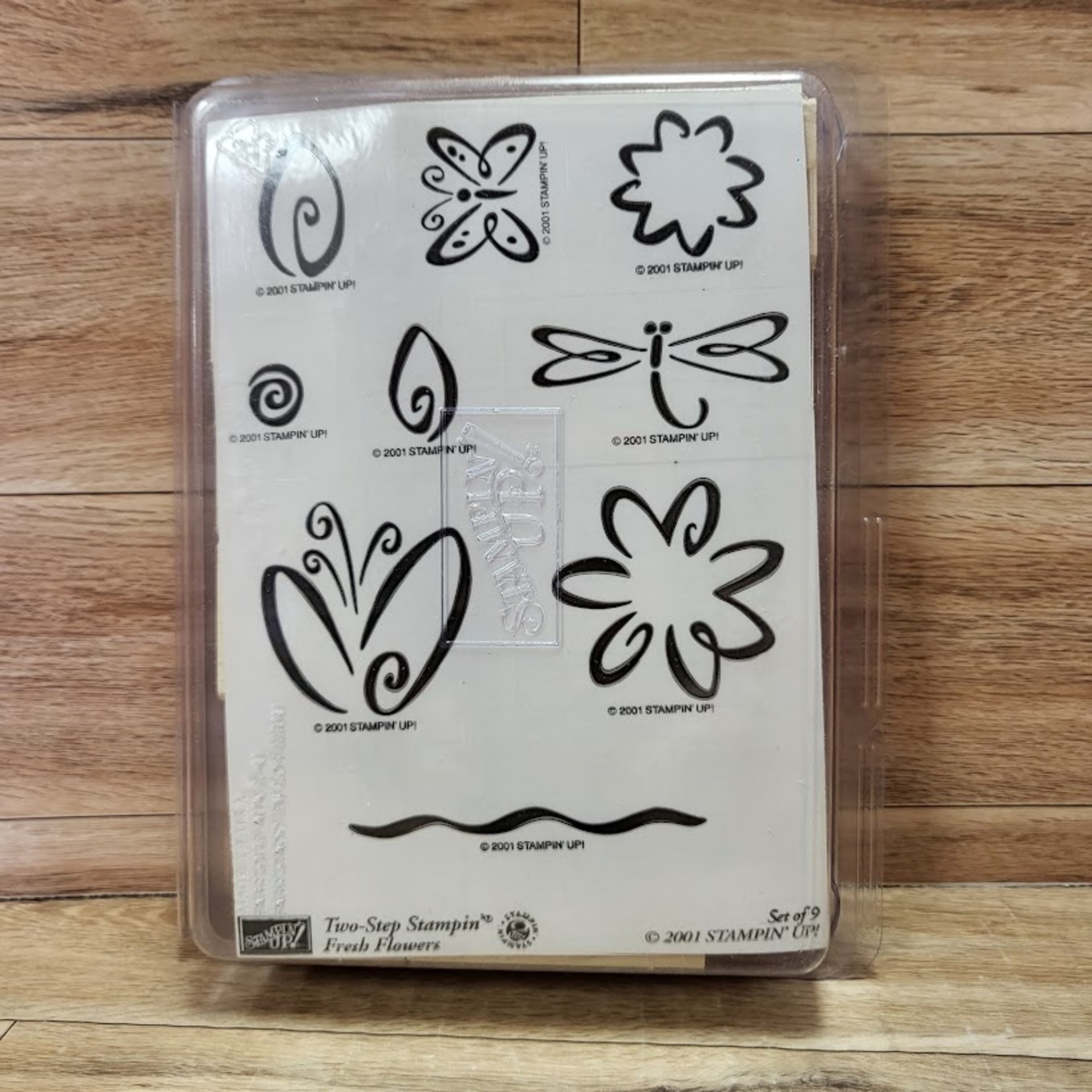Stampin' Up Wooden Stamp Set - Two-Step Stampin - Fresh Flowers