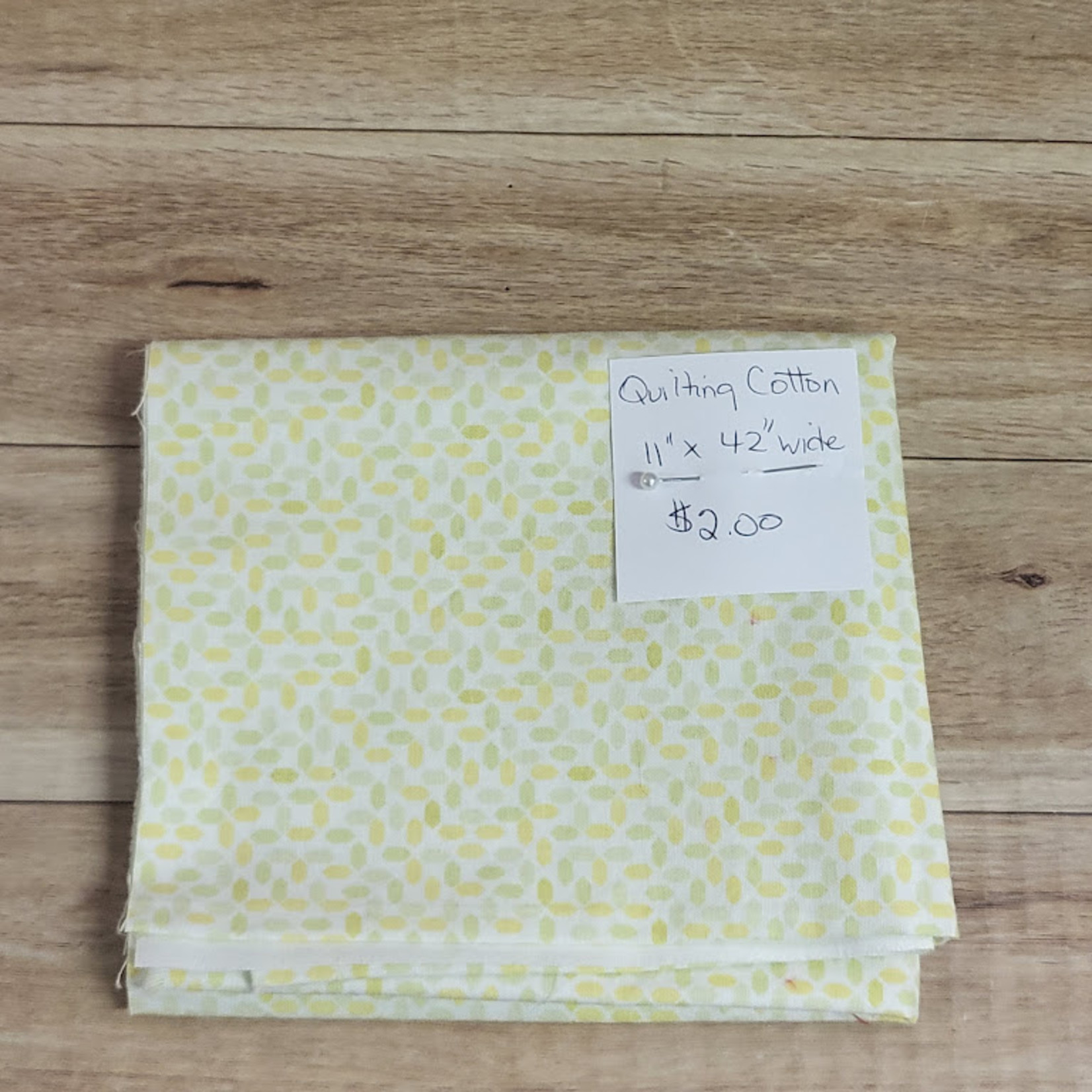 Quilting Cotton - 11" x 42" - Yellow