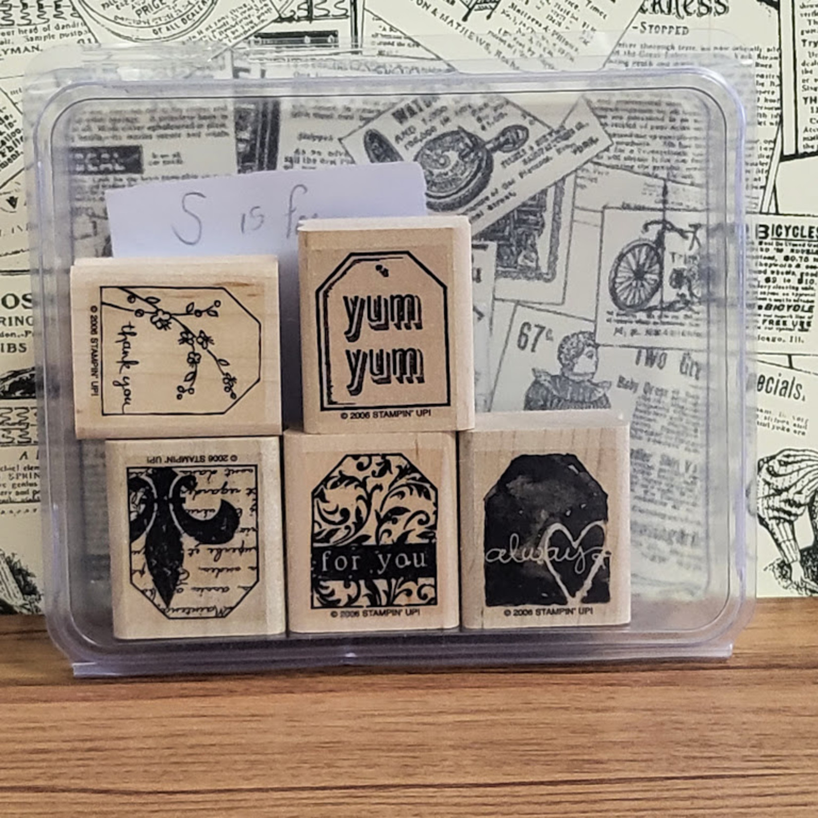 Stampin' Up Wooden Stamp Set - Tags