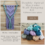 Double Spiral Macrame Wall Hanging Kit