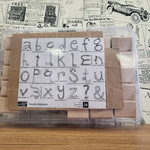Stampin' Up Wooden Stamp Set - Doodle Alphabet