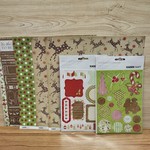KaiserCraft 12" x 12" Paper Pack with Emblishments - Be Merry Collection
