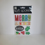 me&my BiG ideas Soft Spoken Dimentional Sticker Sheet - Merry