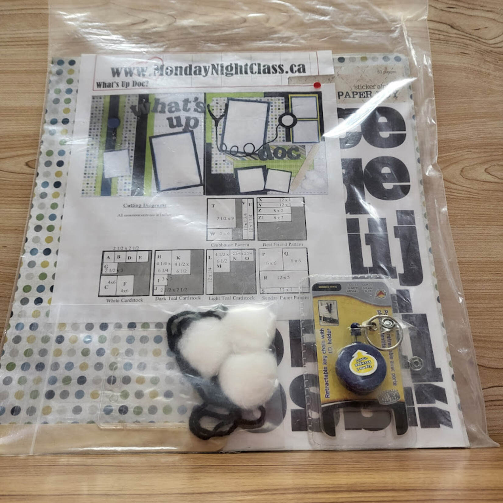 12" x 12" Scrapbook Page Kit - What's Up Doc
