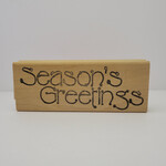 Wooden Stamp - Season's Greetings