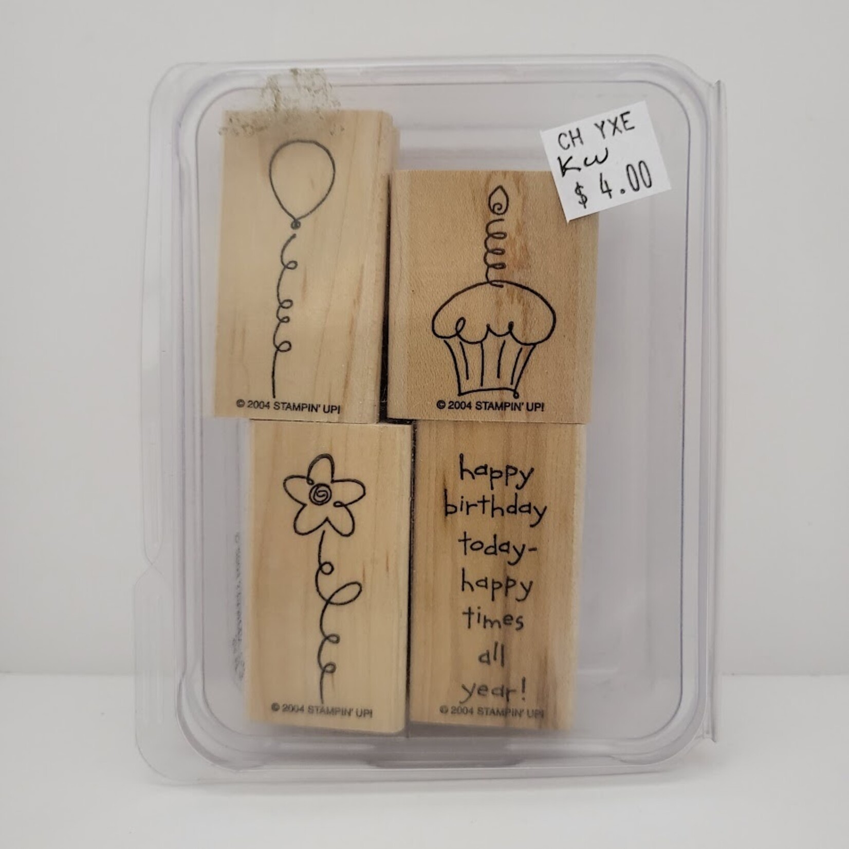Stampin' Up Wooden Stamps -Birthday Best