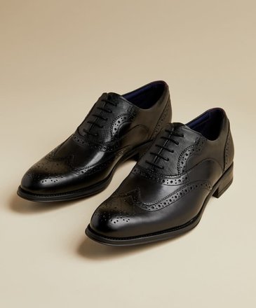 Classic leather brogues