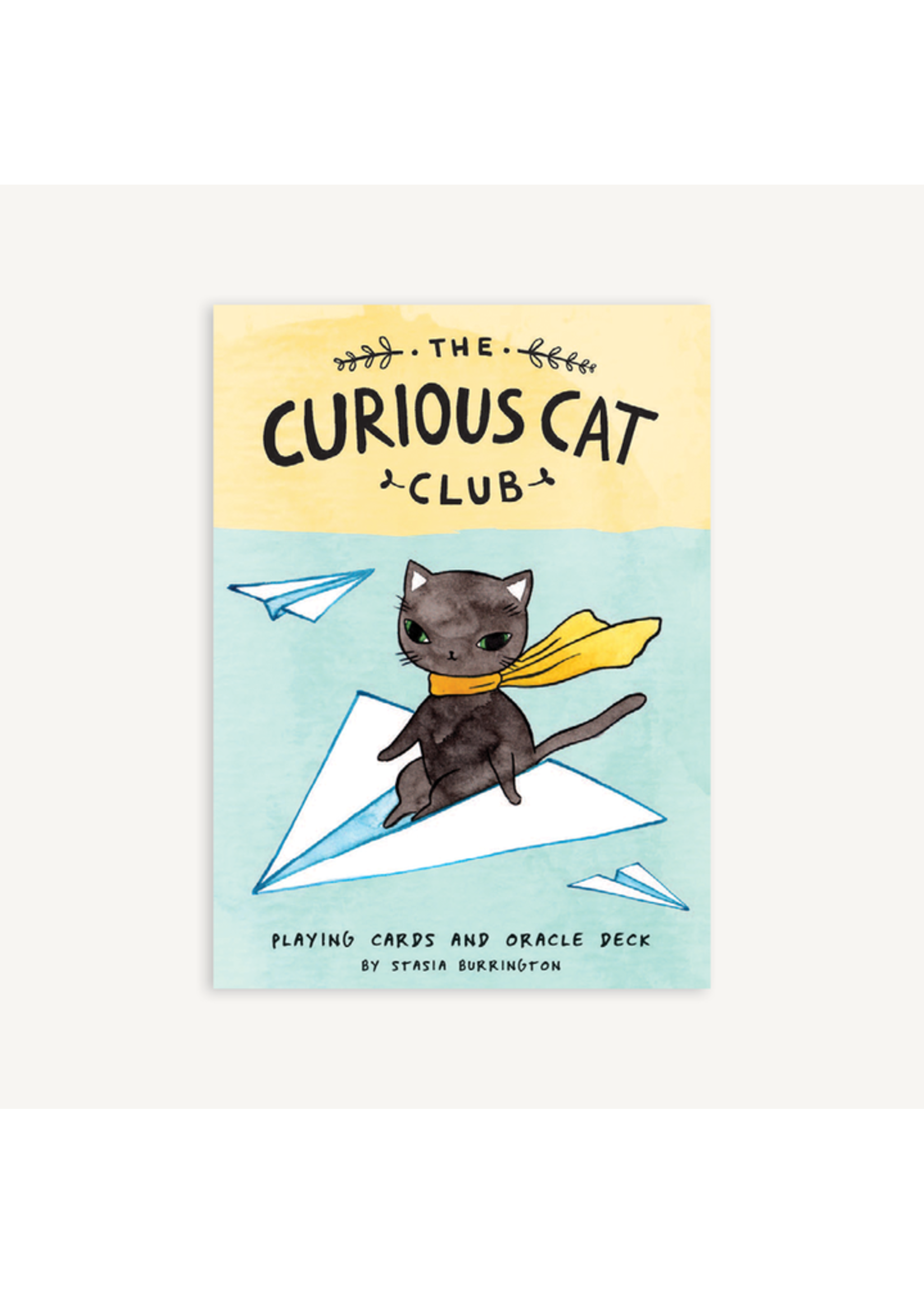 The Curious Cat Club Playing Cards and Oracle Deck by Stasia Burrington