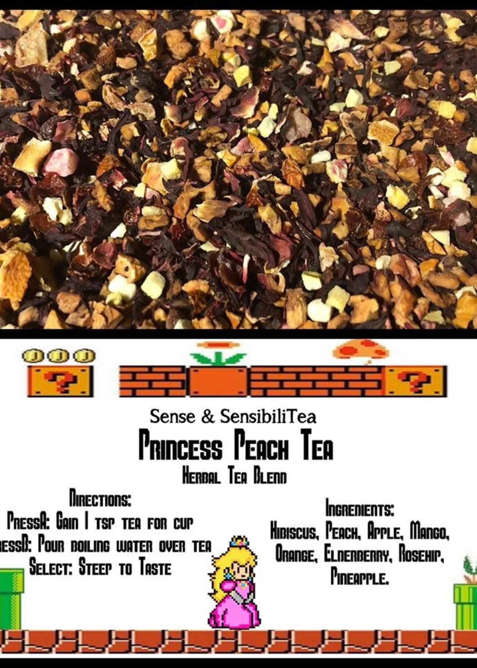 Sense and SensibiliTea 100g Princess Peach (Herbal Tea)– Fruit and Hibiscus