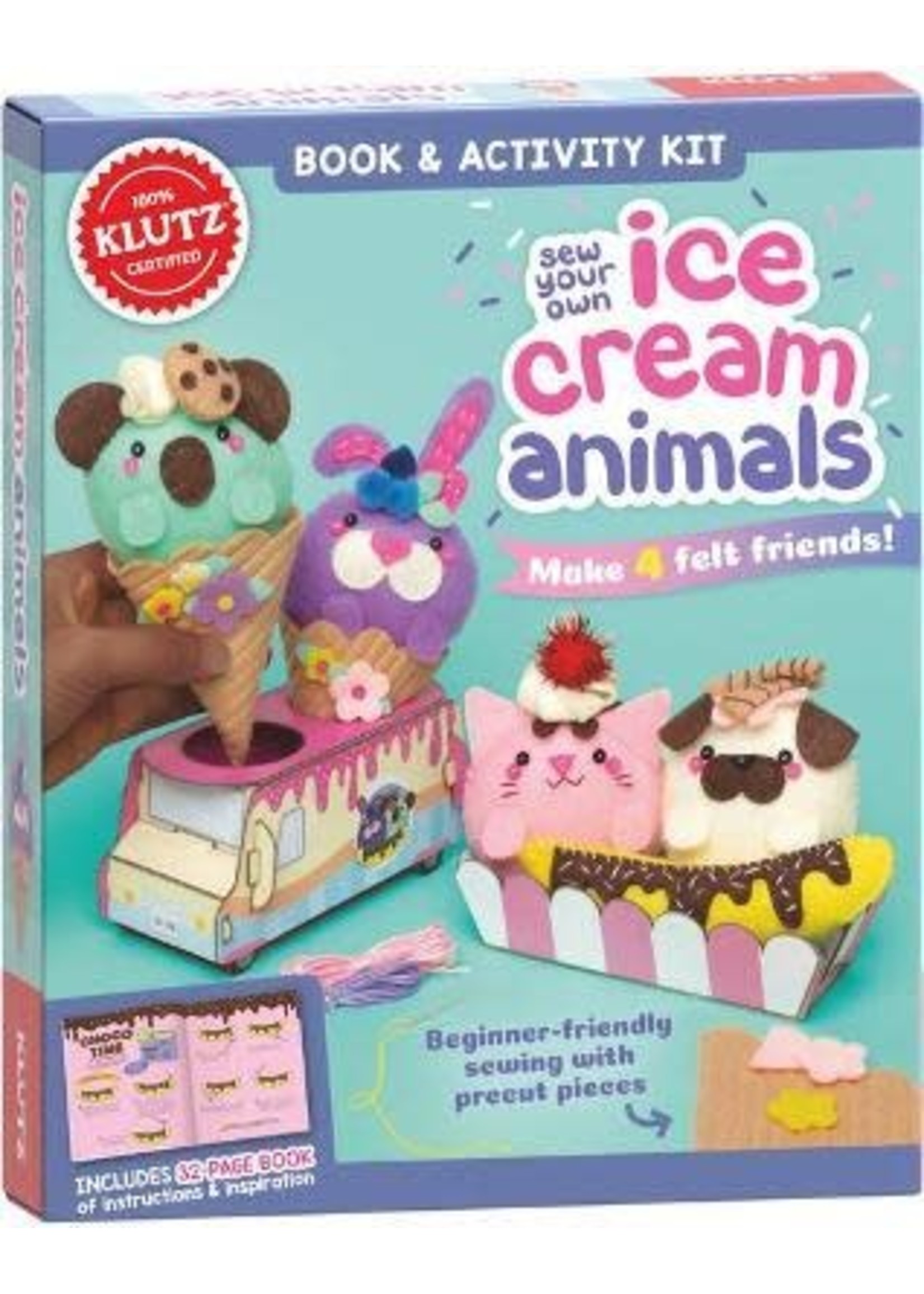 Sew Your Own Ice Cream Animals by Editors Of Klutz