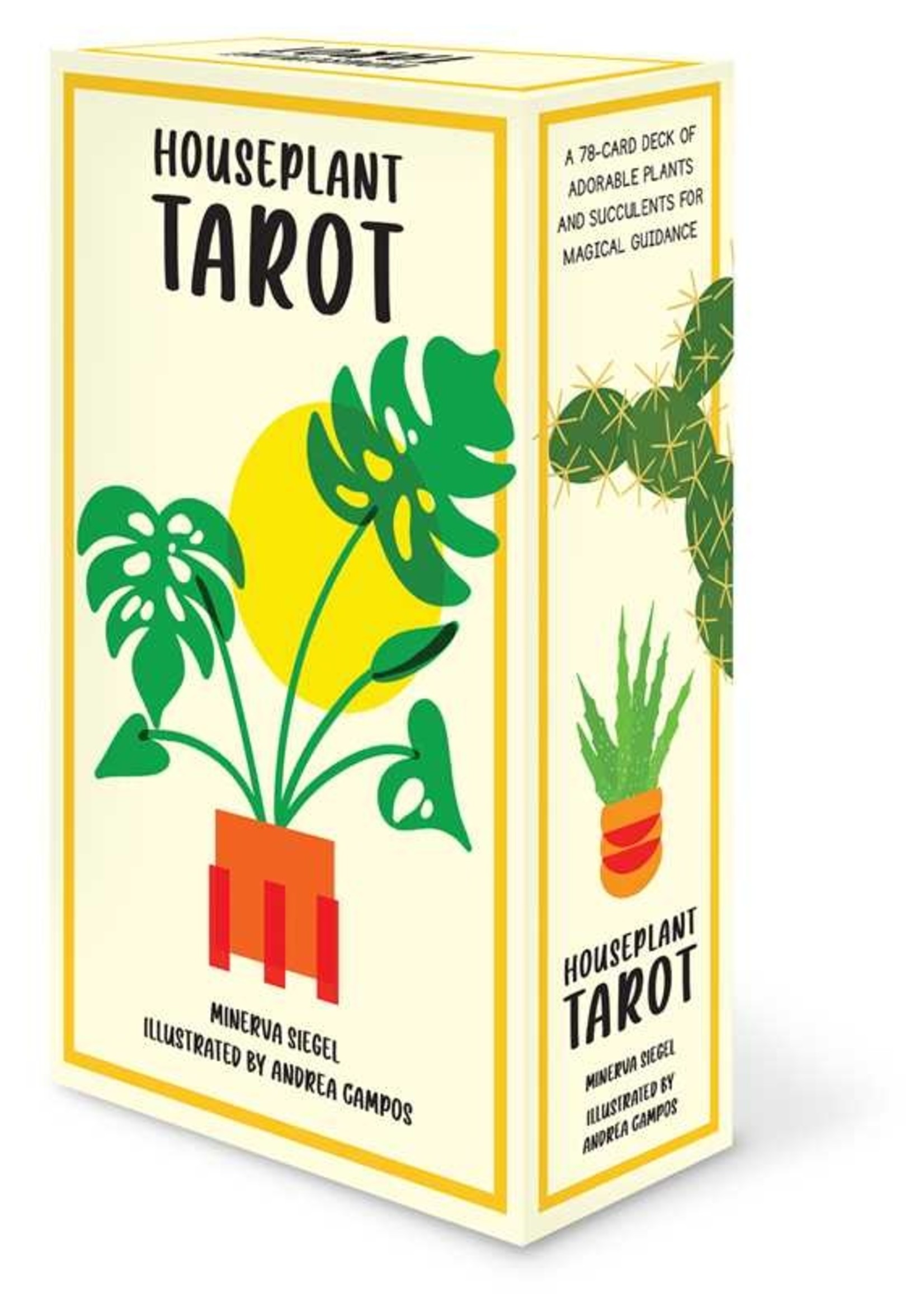Houseplant Tarot: A 78-Card Deck of Adorable Plants and Succulents for Magical Guidance by Minerva Siegel
