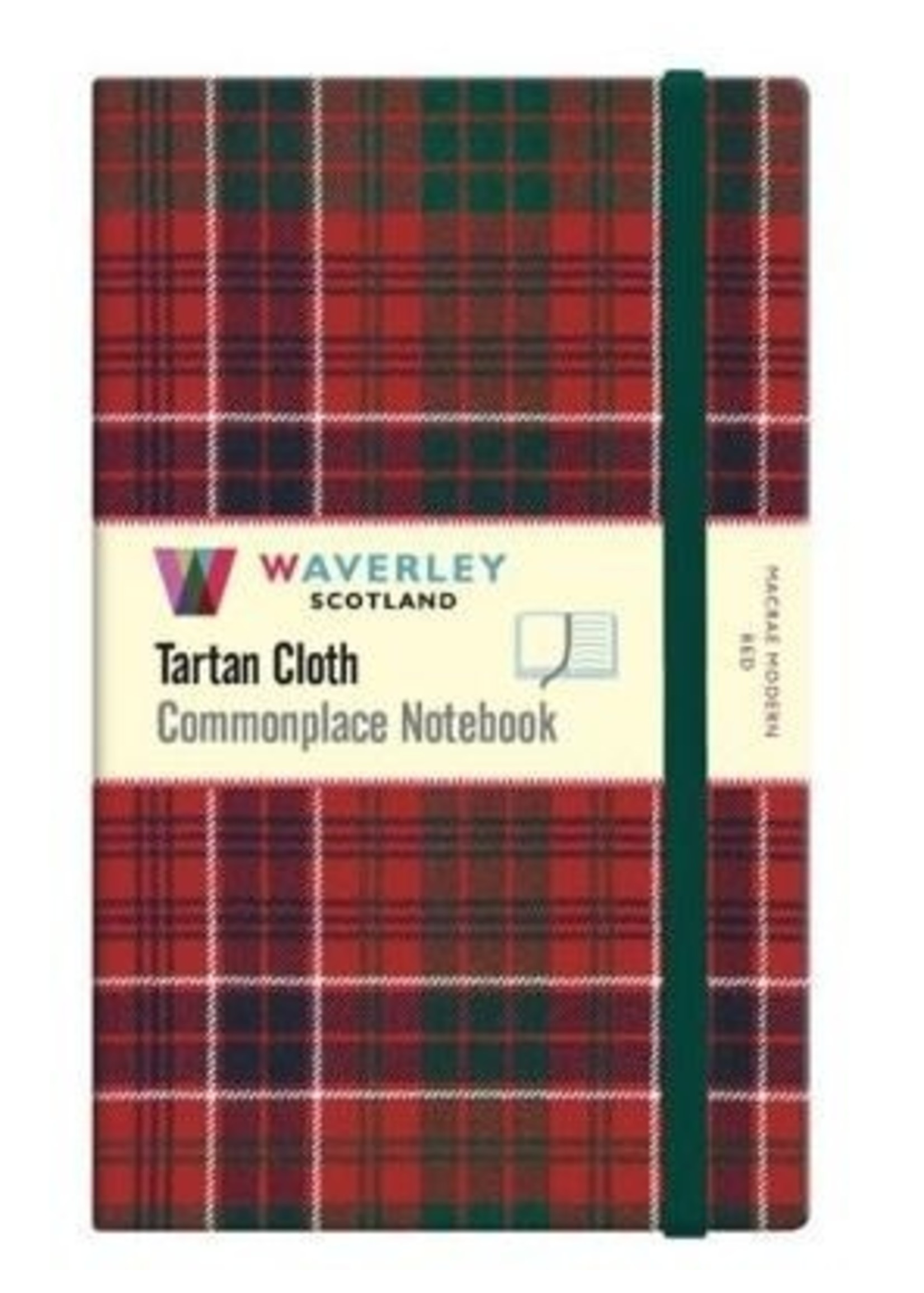 MacRae Modern Red Tartan Large Notebook