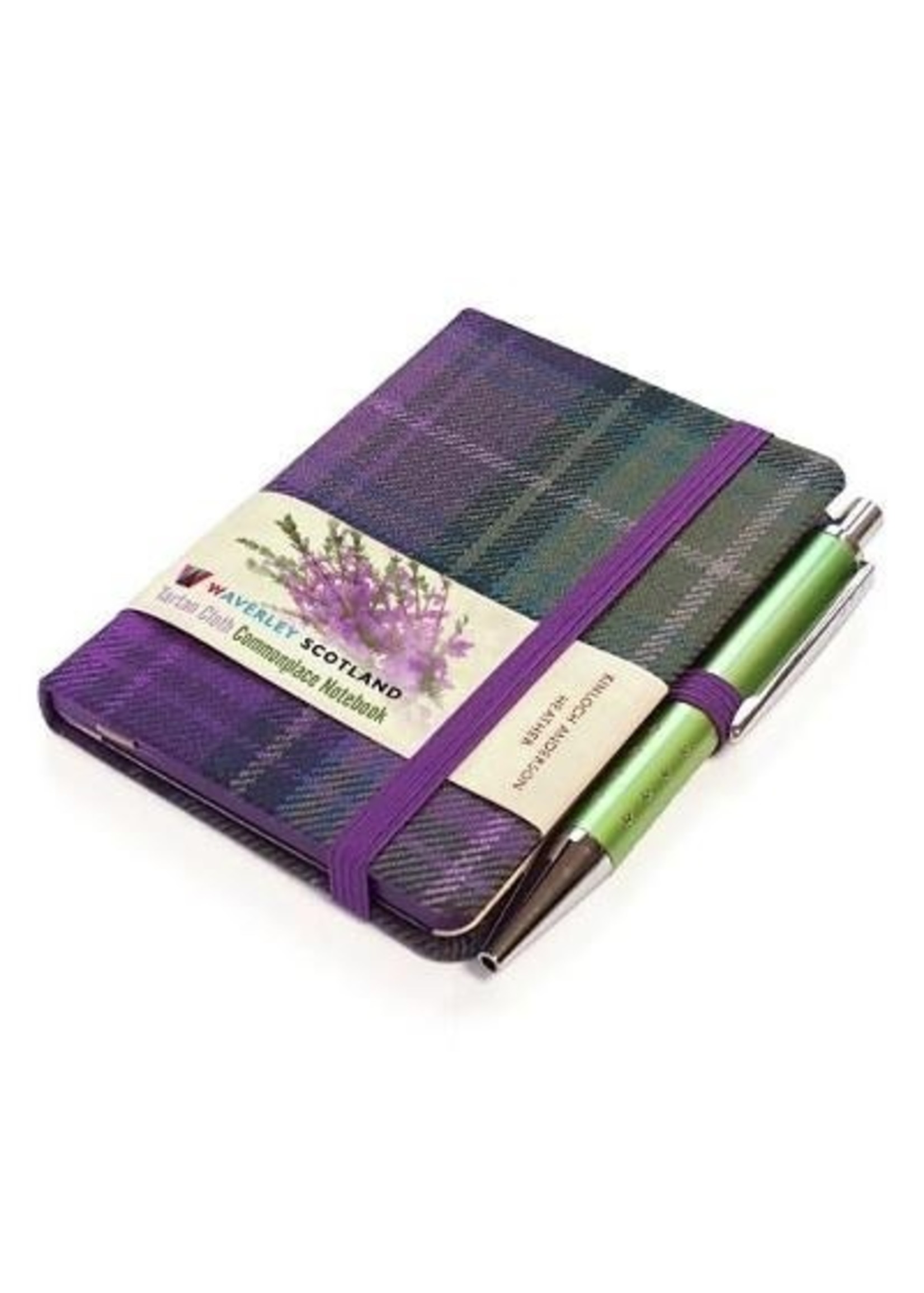 Heather Tartan Mini Notebook with Pen