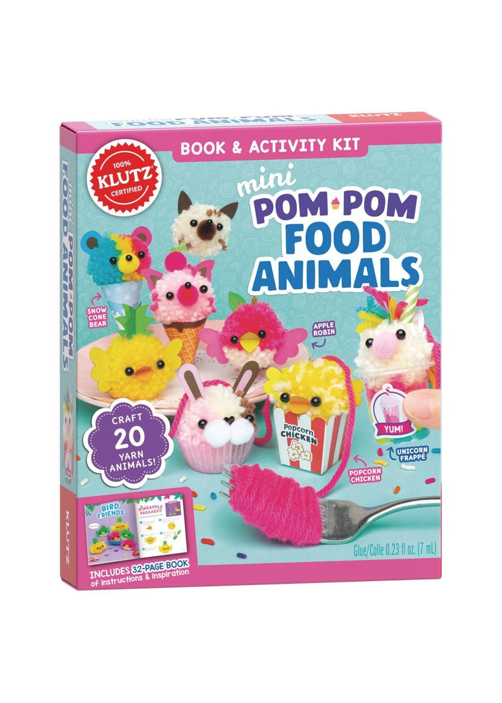 Mini Pom-Pom Food Animals by Editors of Klutz