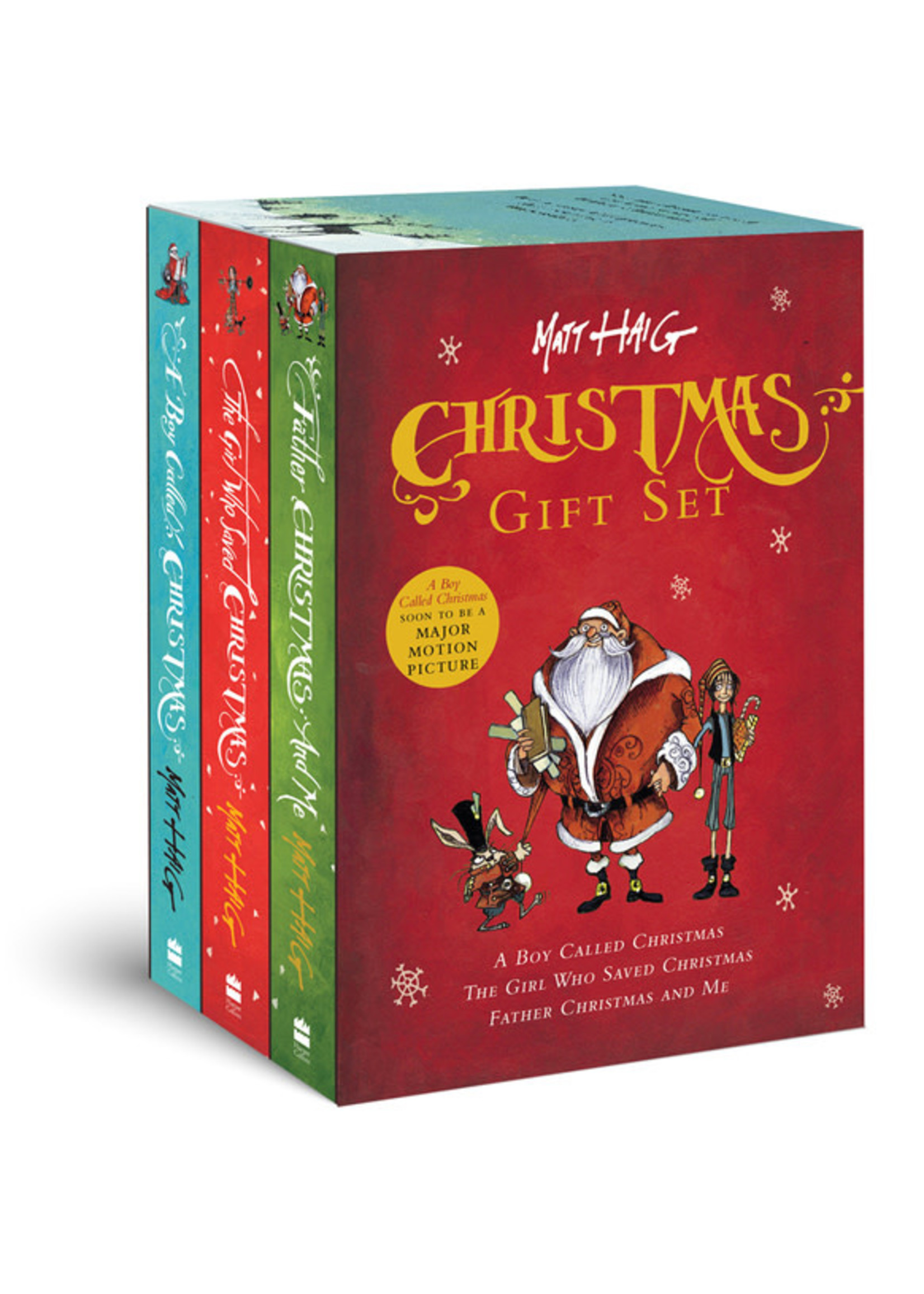 Christmas Gift Set A Boy Called Christmas, The Girl Who Saved Christmas, Father Christmas and Me by Matt Haig, Chris Mould