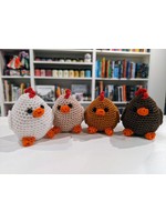 The Curious Cat Tea & Books Mini Chicken Crochet