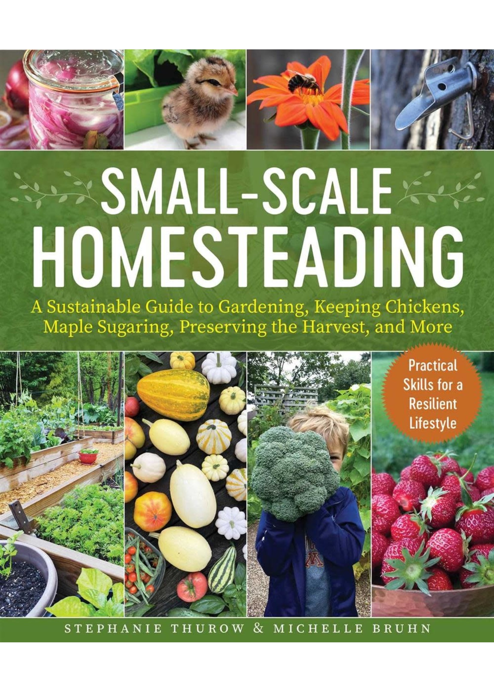 Small-Scale Homesteading: A Sustainable Guide to Gardening, Keeping Chickens, Maple Sugaring, Preserving the Harvest, and More by Stephanie Thurow, Michelle Bruhn