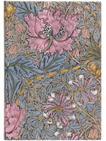 Morris Pink Honeysuckle: Midi Lined Journal (William Morris)
