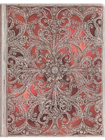 Garnet: Ultra Lined Journal (Silver Filigree Collection)