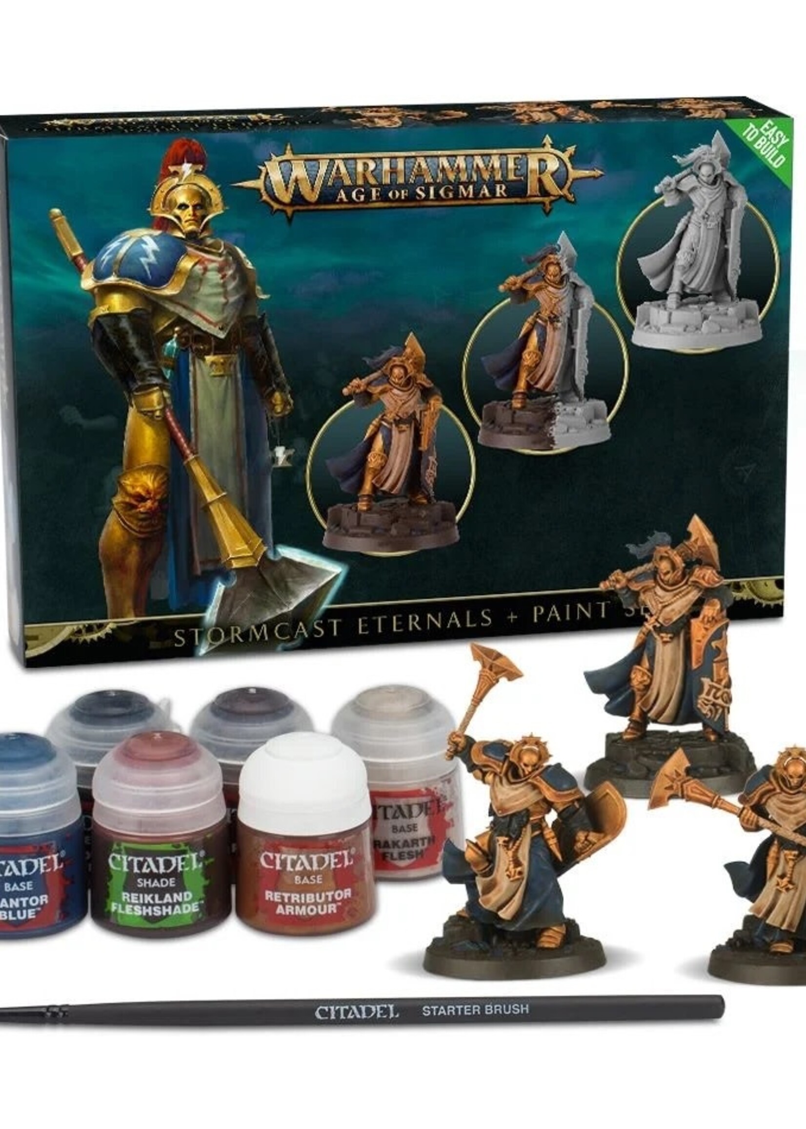 Age of Sigmar Stormcast Eternals + Paint Set