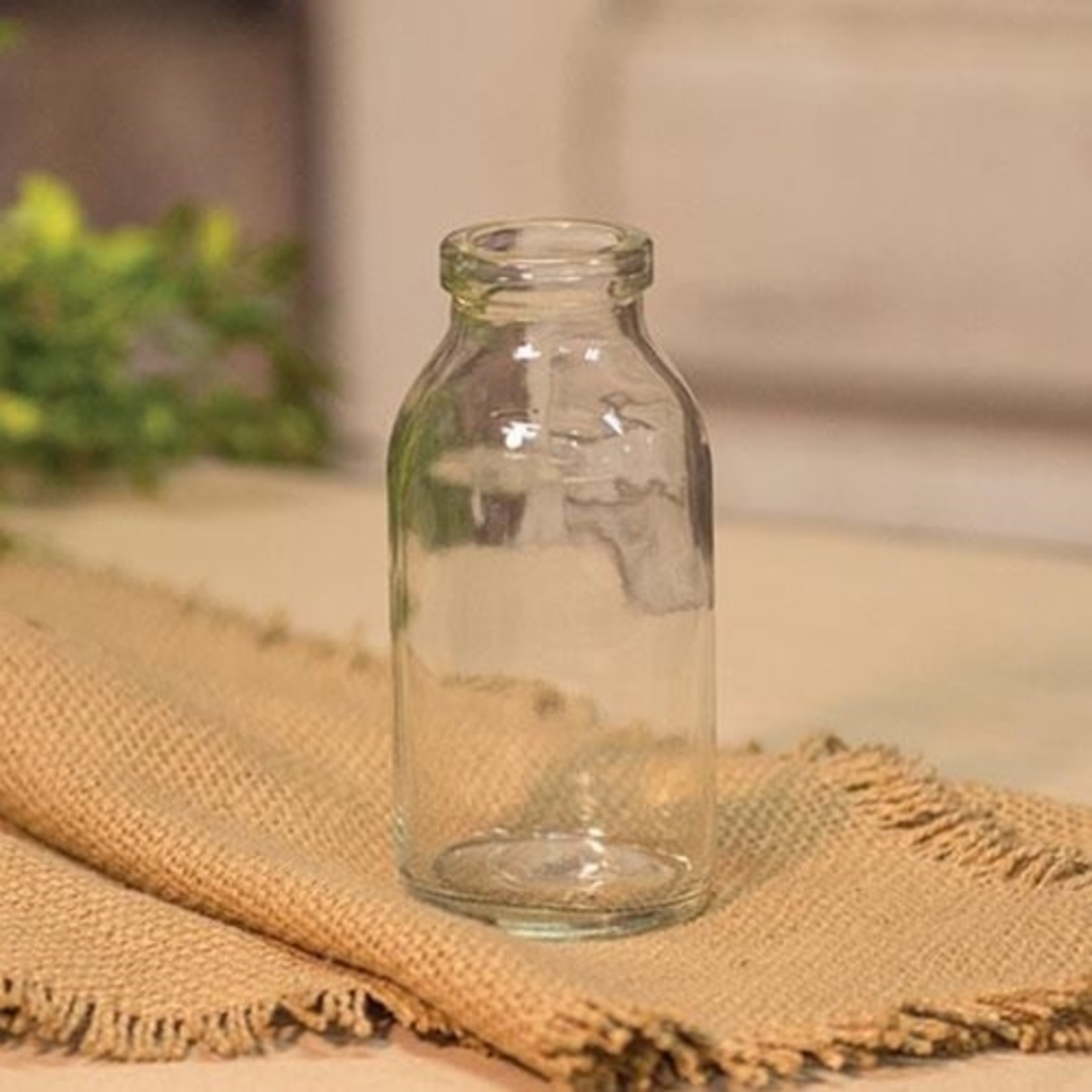 Clear Glass Bottle, 4"