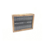 Word Block-"Welcome to our Home"- Black and White