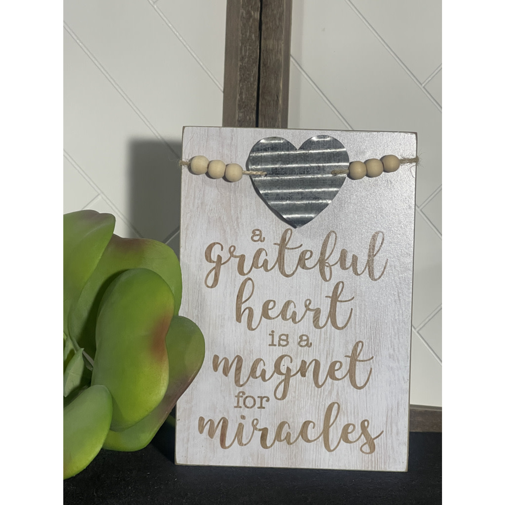 Home Goods a grateful heart is a magnet for miracles