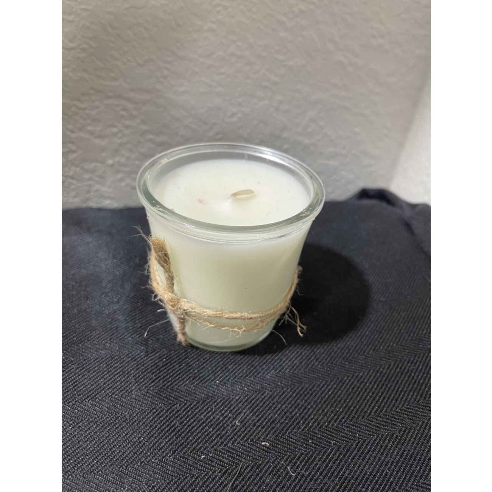 Home Candle-Small White in Glass