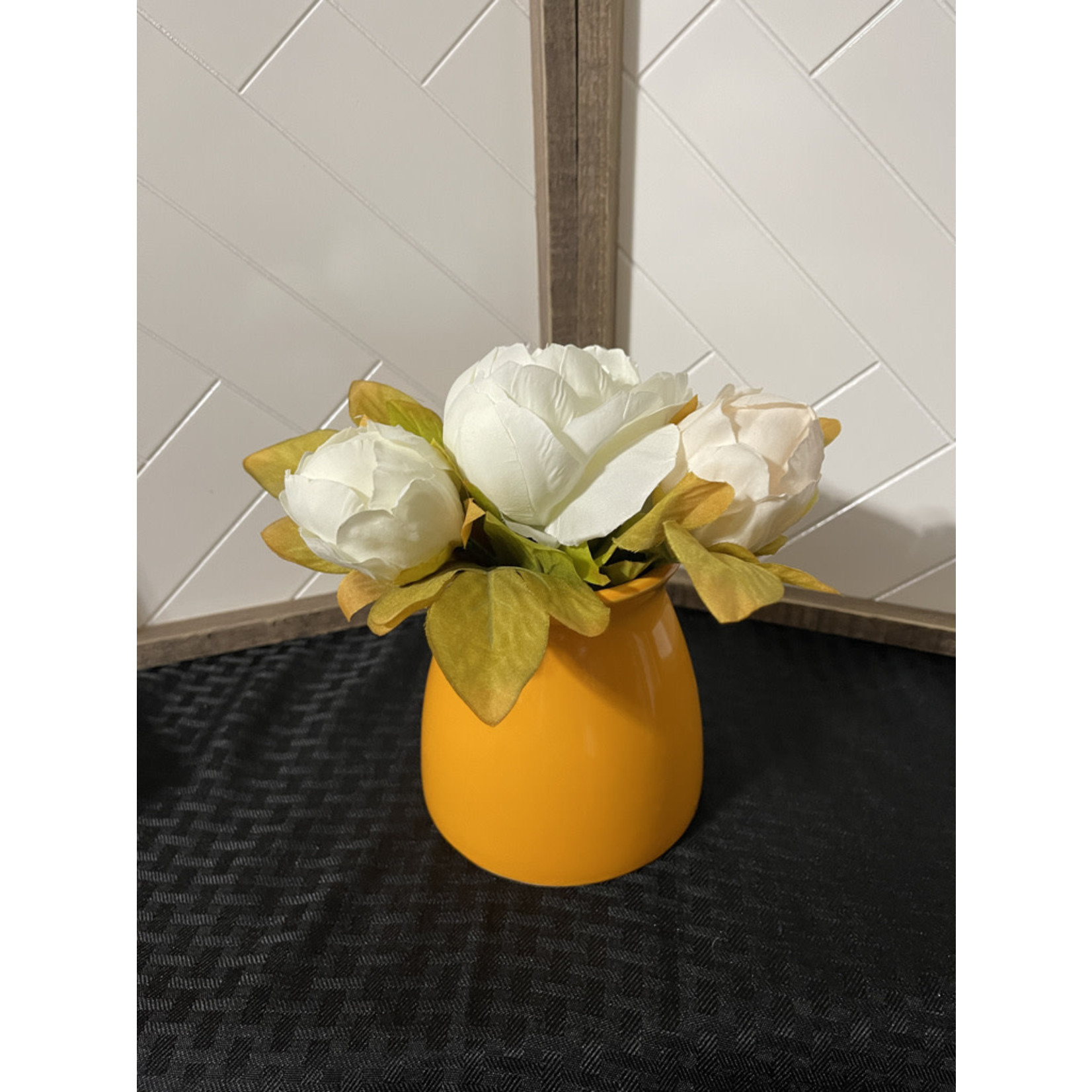 Hope Chest Orange Ceramic Vase