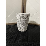 Hope Chest White and Grey Designed Planter Pot