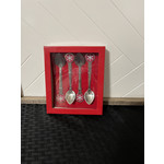 Crate & Barrel Snowflake Small Spoons - Set of 4