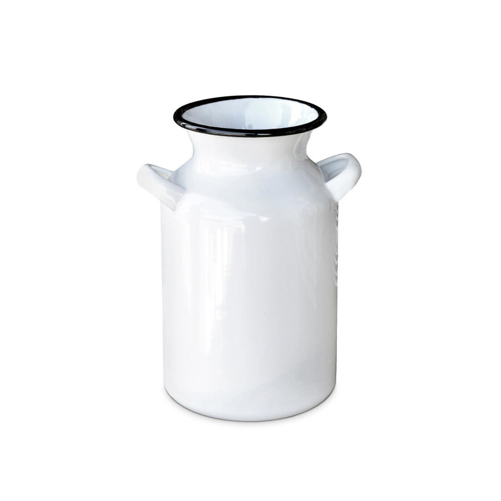 Farmhouse Enamelware Milk Can Vase