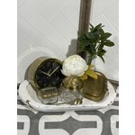 Creative Baskets by Rachel Etched Gold Basket